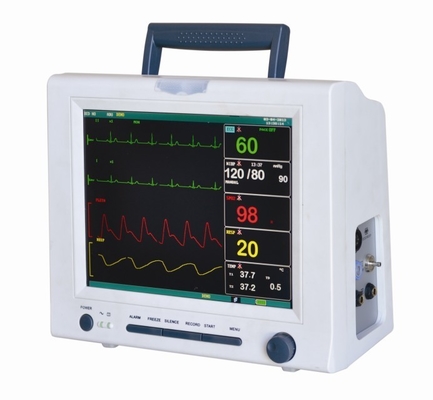 Multi portátil del hospital - monitor paciente del parámetro con ECG, RESP, NIBP, SPO2