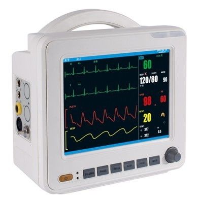 Monitor paciente del multiparámetro portátil de la exhibición de TFT de 8,4 pulgadas con ECG, RESP, NIBP